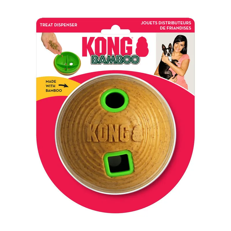 3 x KONG Bamboo Feeder Treat Ball - Medium
