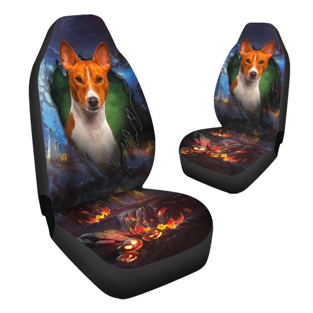 Basenji Dog Halloween Car Seat Covers