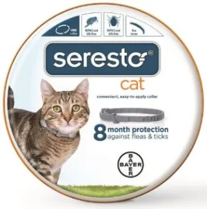 Bayer DVM Seresto Flea & Tick Collar for Cats 8 Month Supply