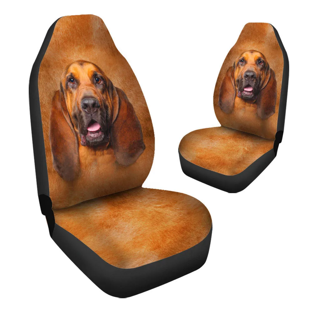 Bloodhound Dog Funny Face Car Seat Covers