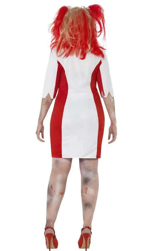 Bloodstained Nurse Womens Plus Size Zombie Costume