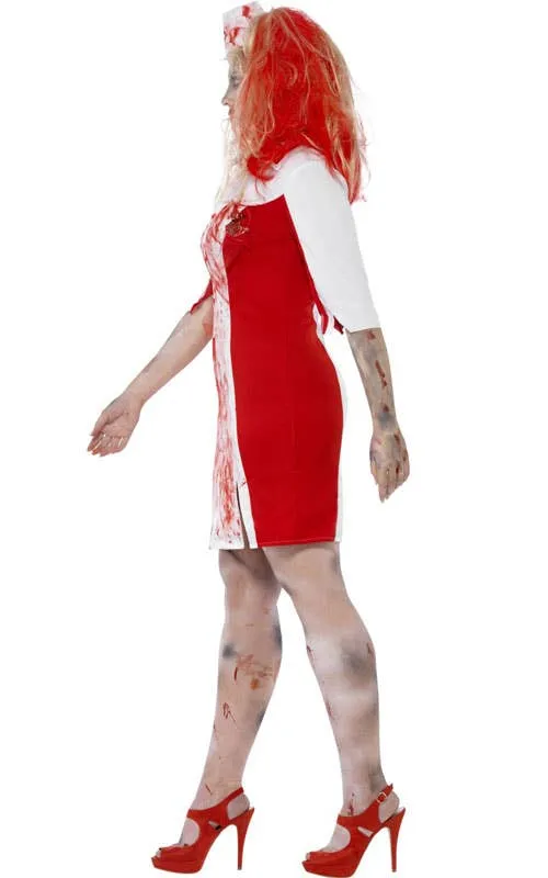 Bloodstained Nurse Womens Plus Size Zombie Costume