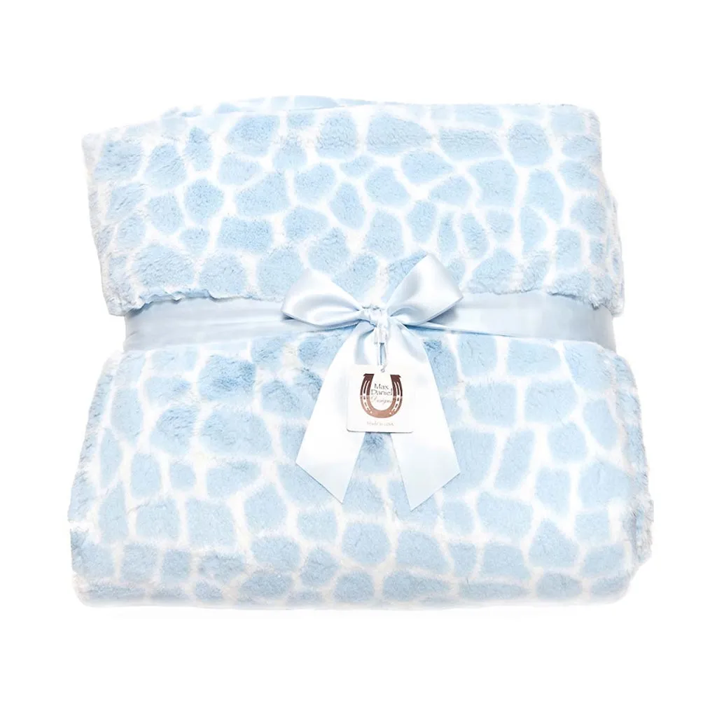 Blue Giraffe Throw