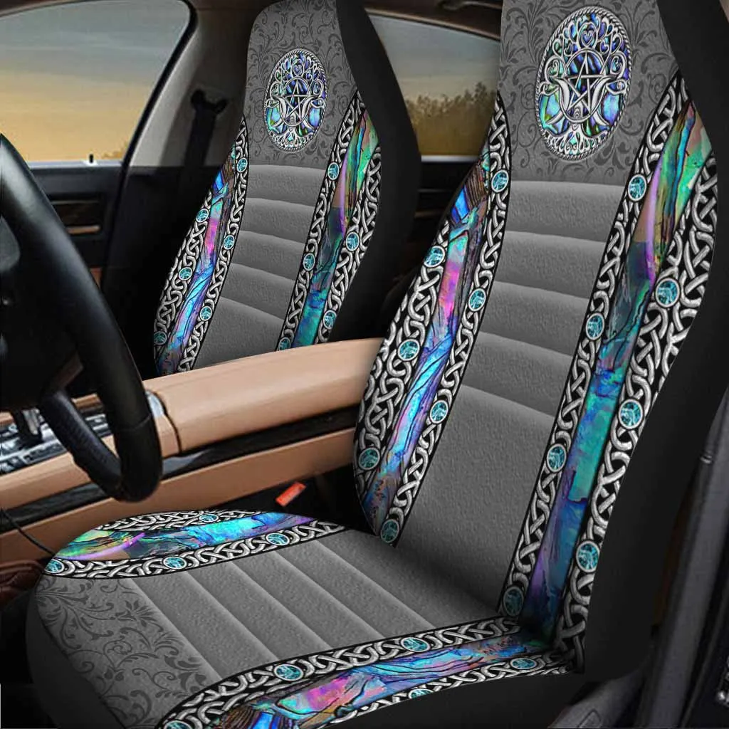 Car Seat Protectors, Mystery Spirit Triple Moon Witch Seat Covers With 3D Pattern Print
