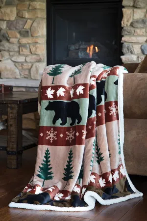 Cascade Ridge Plush Throw Blanket - 56"x 68"
