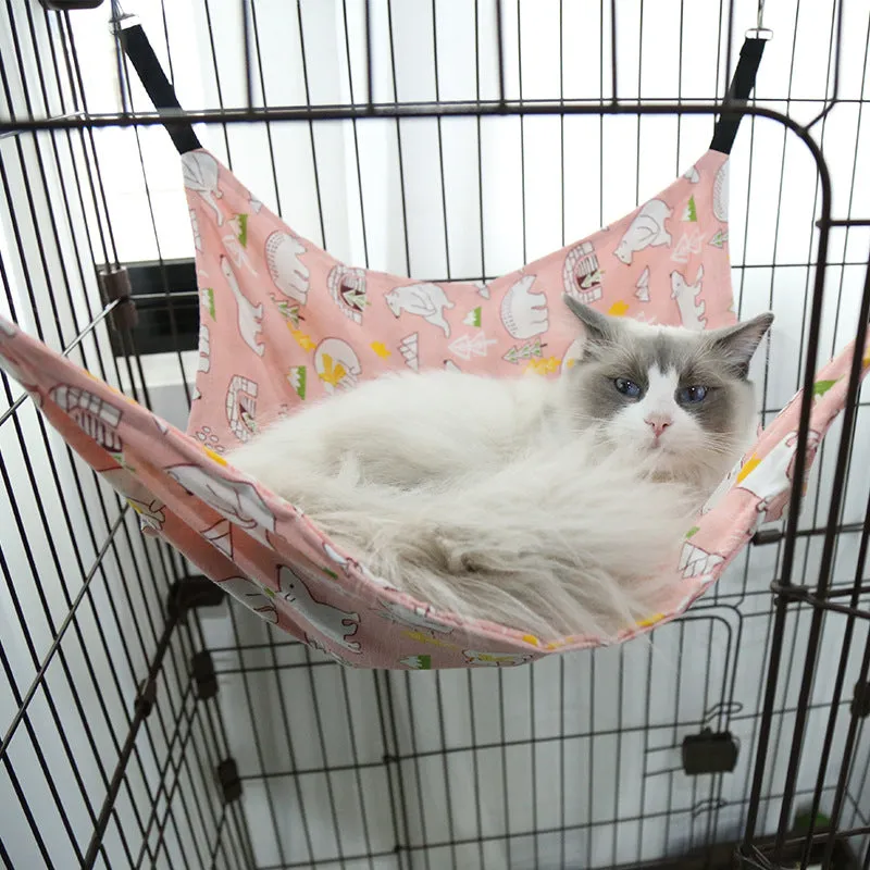 Cat Hanging Hammock with Adjustable Straps