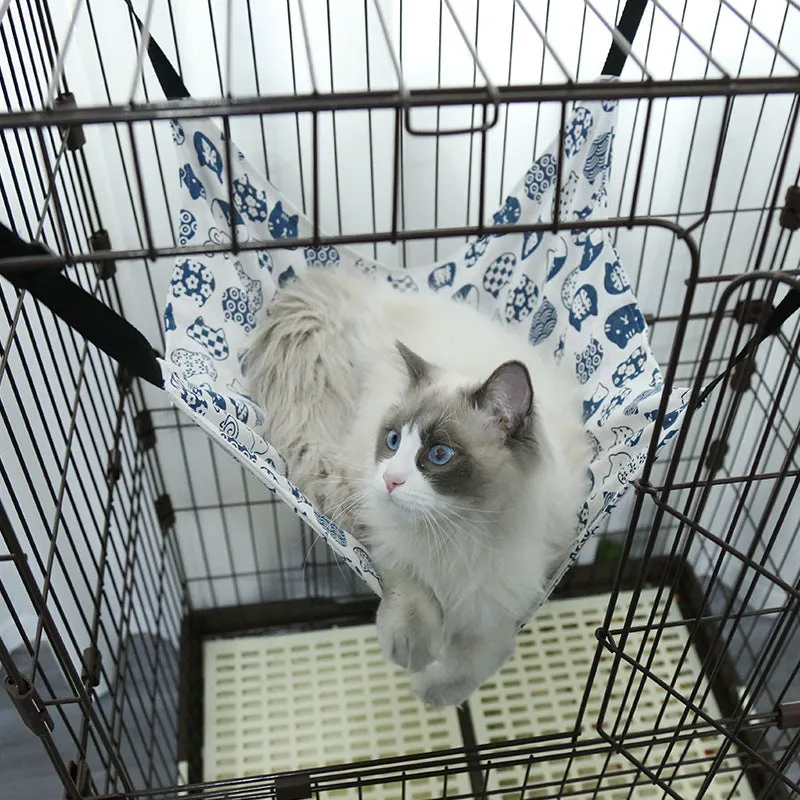 Cat Hanging Hammock with Adjustable Straps