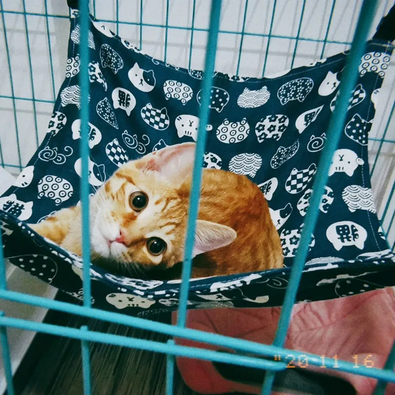 Cat Hanging Hammock with Adjustable Straps