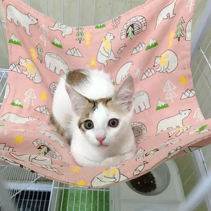 Cat Hanging Hammock with Adjustable Straps