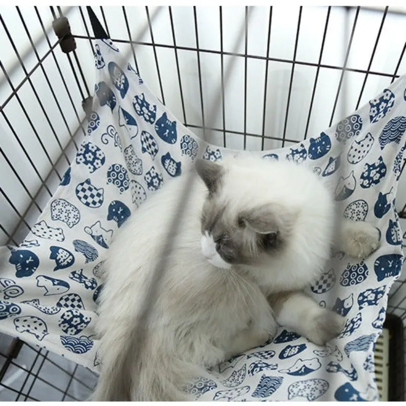 Cat Hanging Hammock with Adjustable Straps