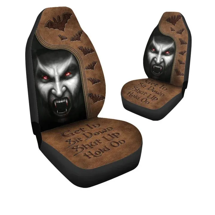 Cool Vampire Hold on Funny Car Seat Covers Universal Fit