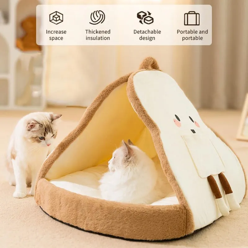 Cute Toast Bread Pet House