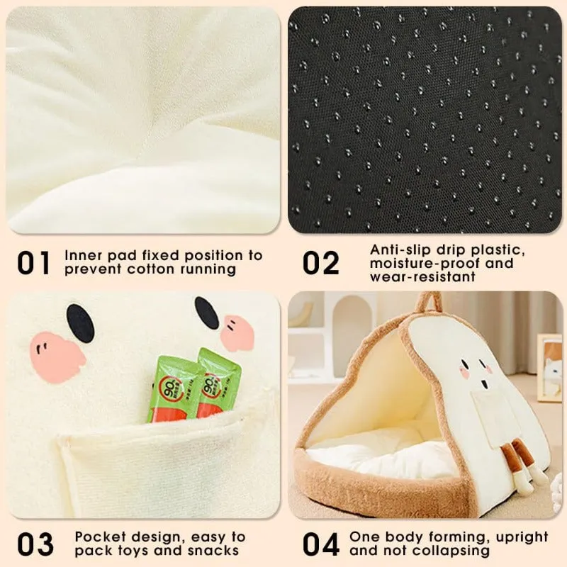 Cute Toast Bread Pet House
