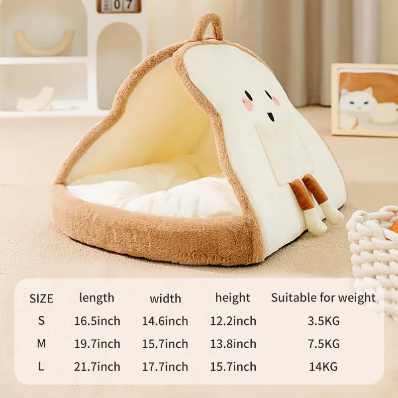 Cute Toast Bread Pet House