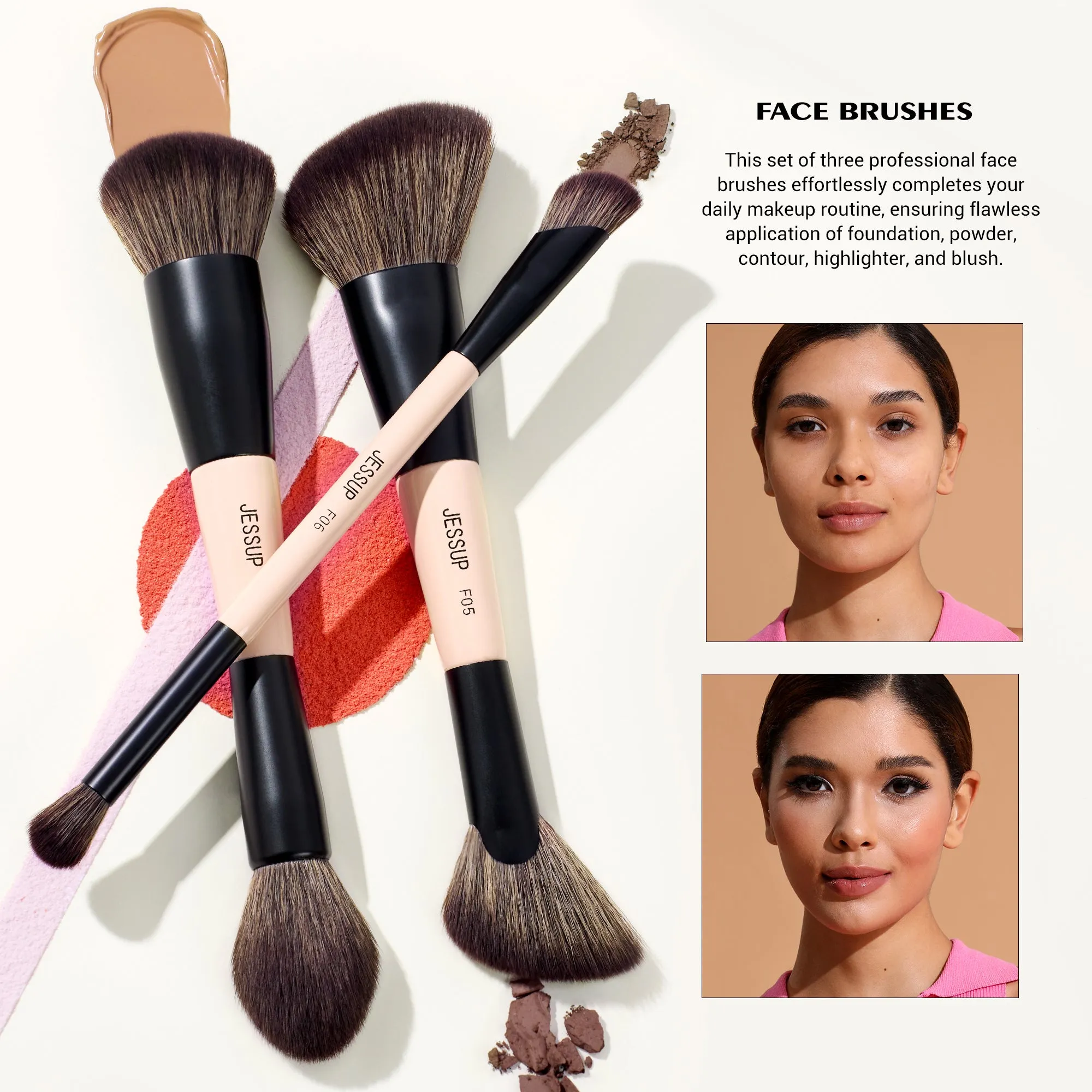 Duo-End Brush Versatility Collection (Peach Dust) T600