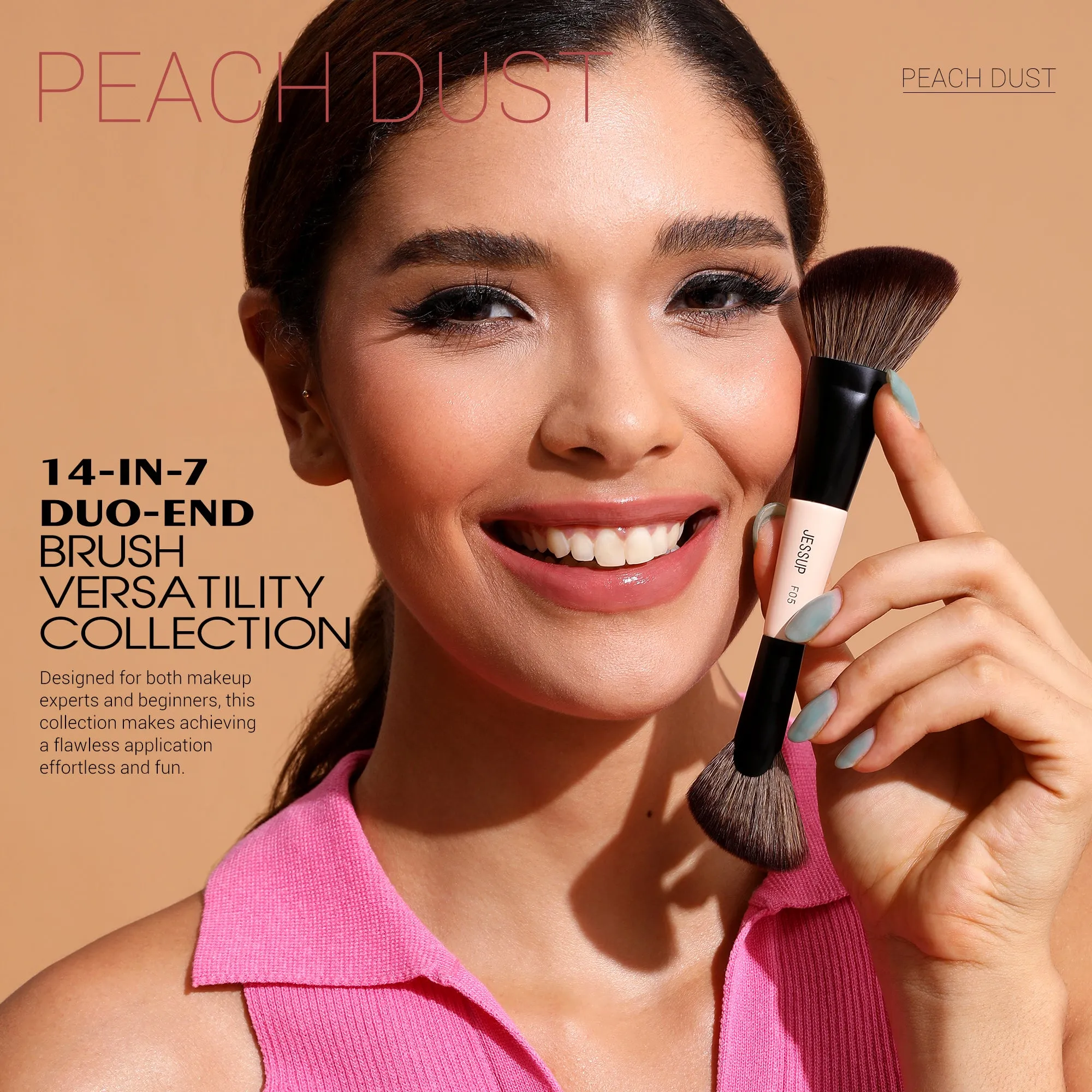 Duo-End Brush Versatility Collection (Peach Dust) T600