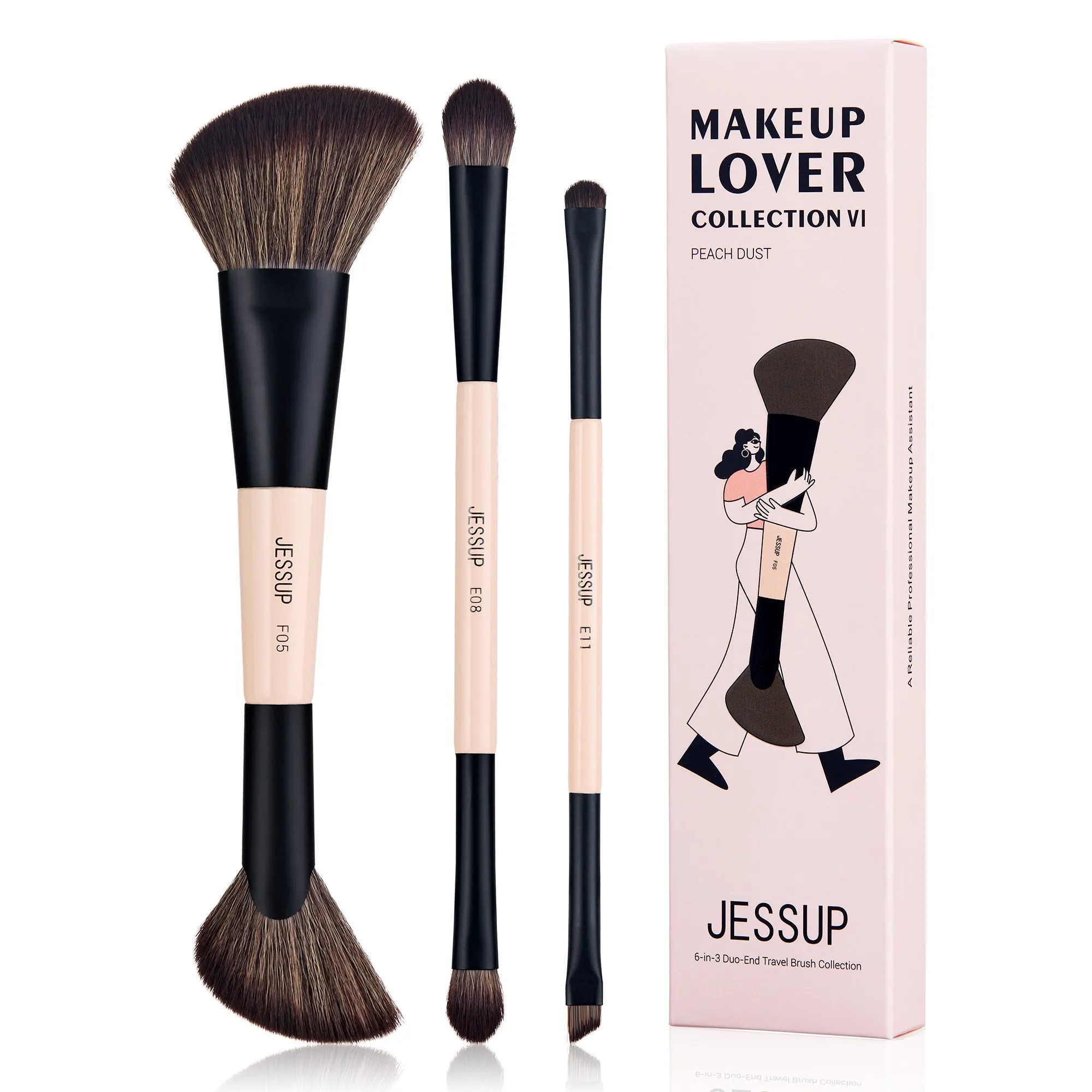 Duo-End Brush Versatility Collection (Peach Dust) T600
