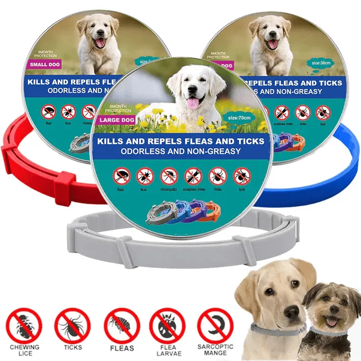 Flea and tick collar for dogs, Dog flea and tick collar, Natural flea and tick collar for dogs