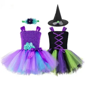 Girl Birthday Party Tutu Costume With Headband Halloween Costume Outfit