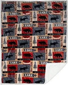 Hidden Lake Plush Throw Blanket - 56"x 68"