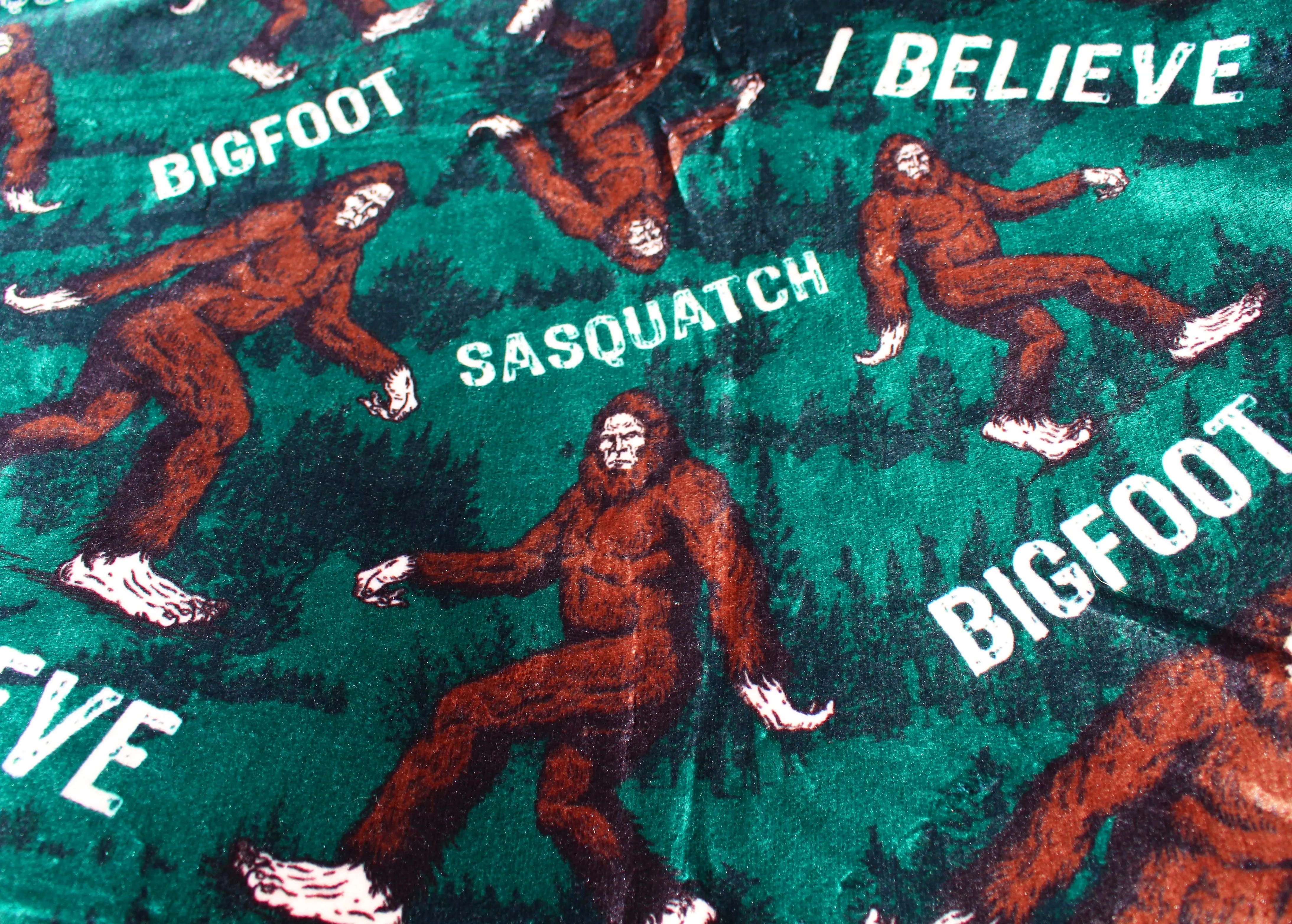 I Believe In Bigfoot Throw Blanket