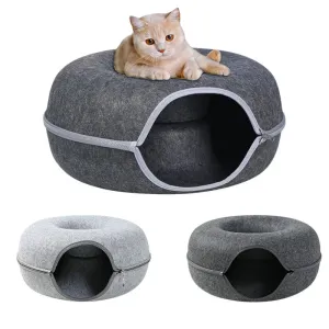 Interactive Cat Tunnel Bed - Kitty's Playful Paradise
