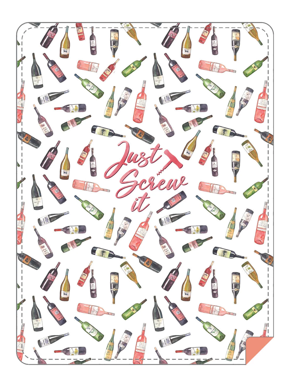 Just Screw It Throw Blanket