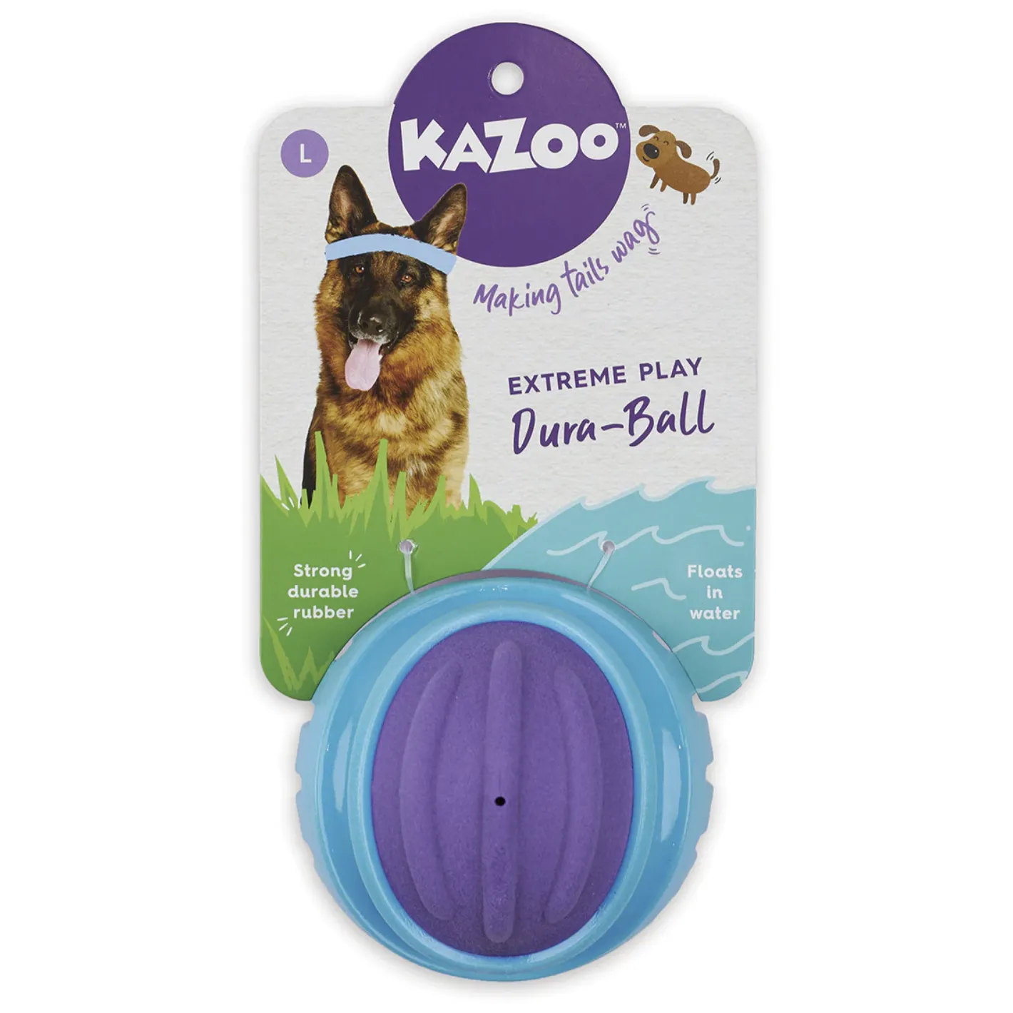 Kazoo Dog Toy Extreme Play DuraBall