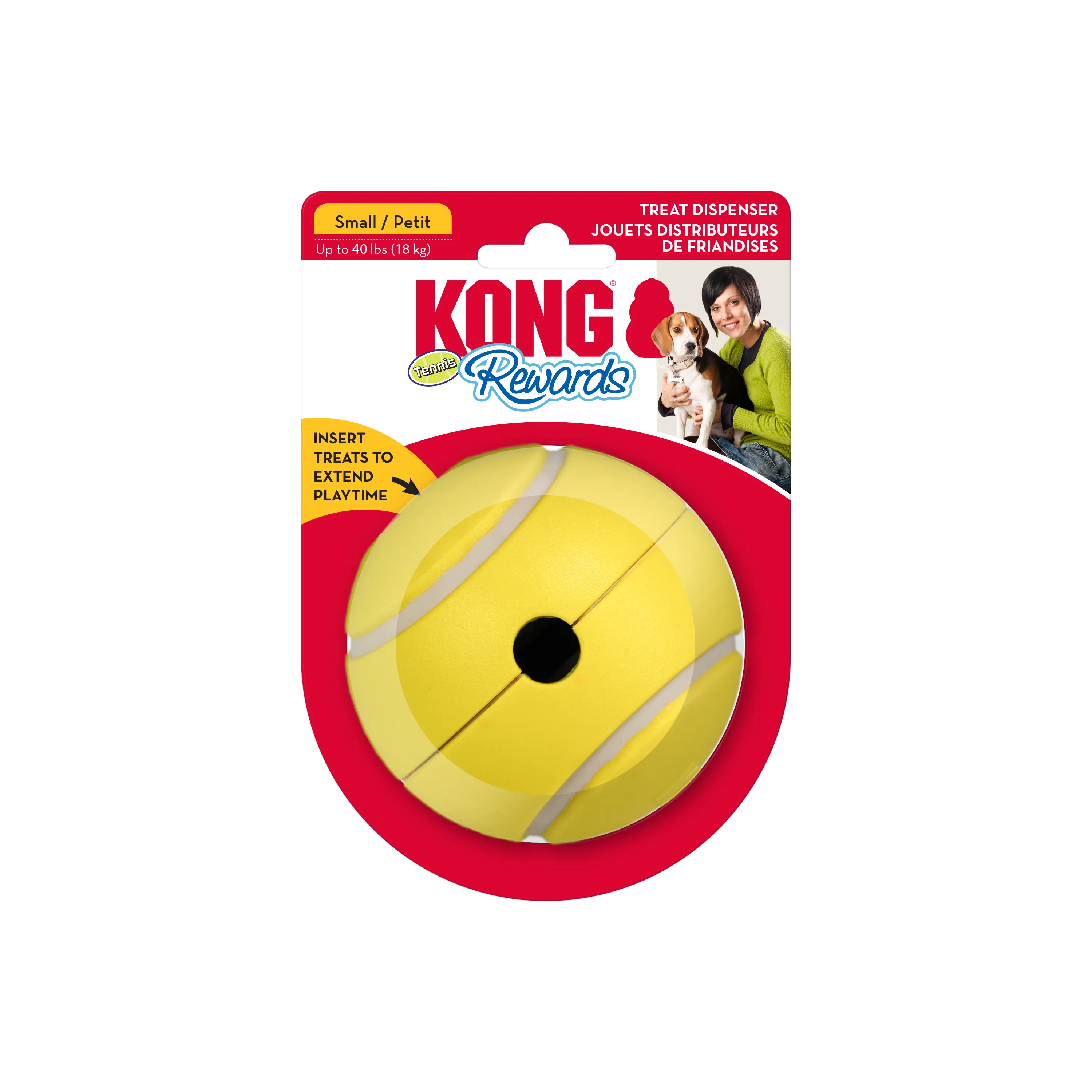 Kong Rewards Tennis Ball Treat Dispensing, Dog Toy