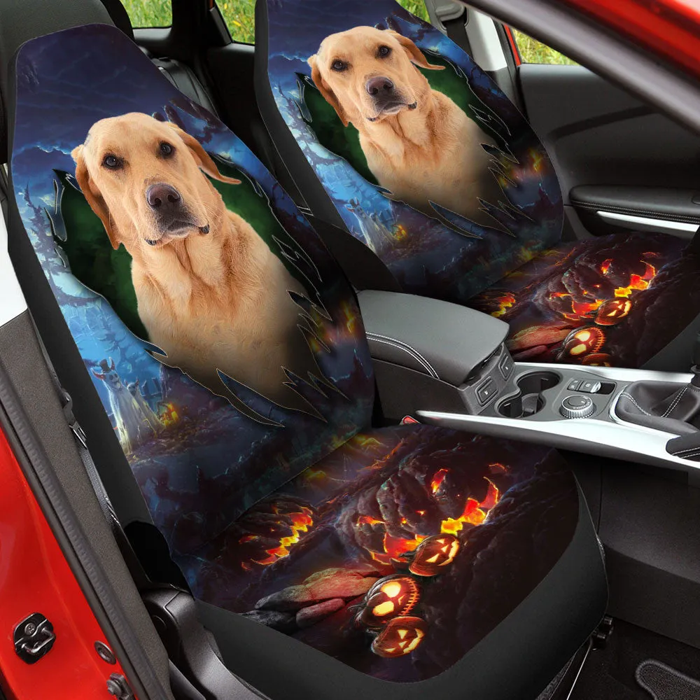 Labrador Retriever Dog Halloween Car Seat Covers