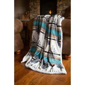 Lone Mountain Plush Throw Blanket - 56" x 68"