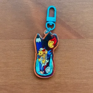 Lua Dragon Art Cup Keychain