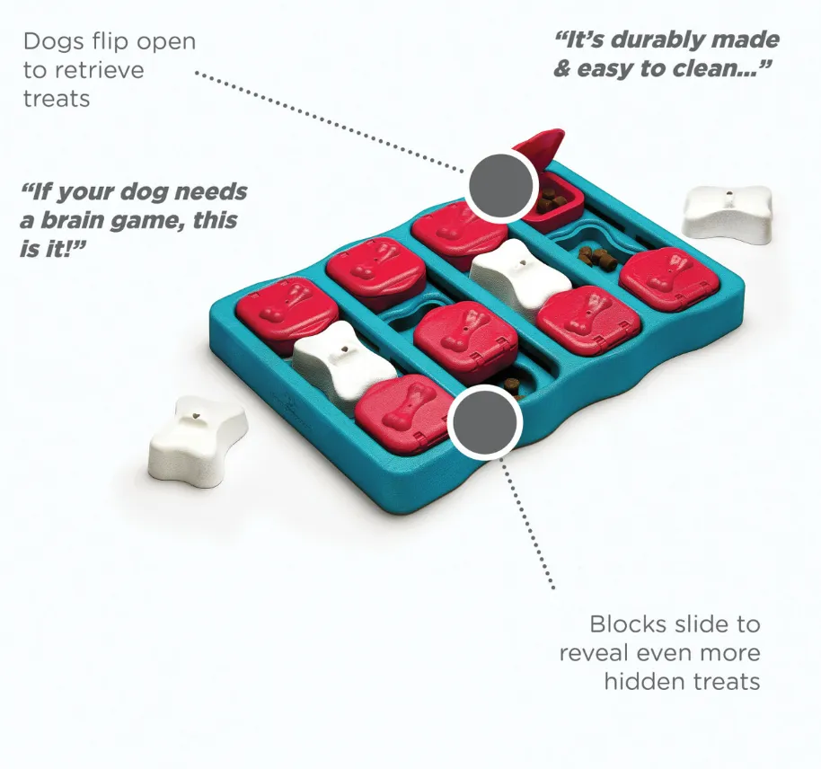 Outward Hound Nina Ottosson - Dog Brick Treat Puzzle Dog Toy