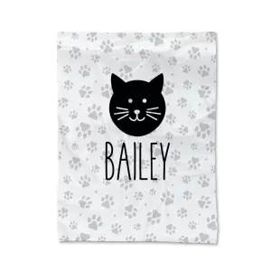 Paw Prints - Cat Pet Blanket - Medium