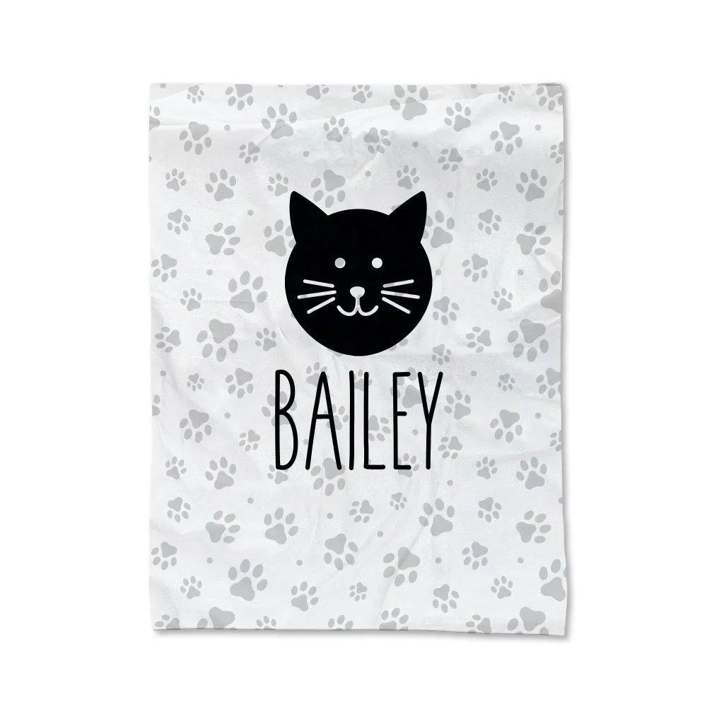 Paw Prints - Cat Pet Blanket - Medium