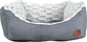 Snug & Cosy Novara Rectangular Dog Bed Charcoal 25"