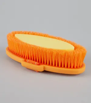 Soft-Touch Body Wash Brush Orange & Amber