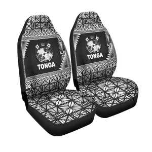 Tonga Coat Of Arms Car Seat Coversmplified Version Black