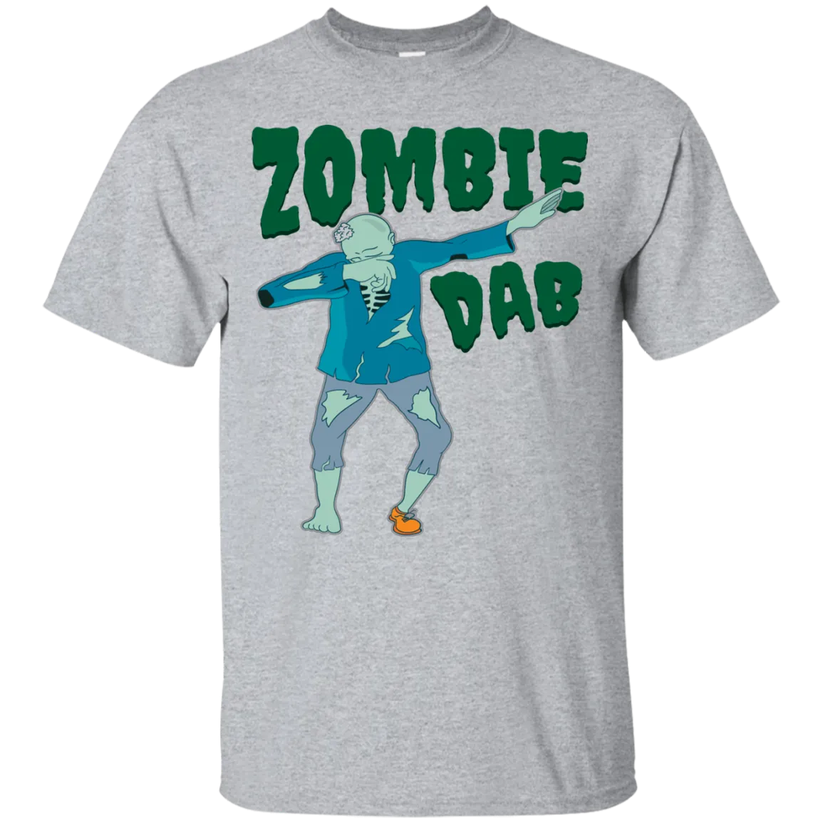 Trendy Zombie Dab T-Shirt Halloween Clothes (Men)