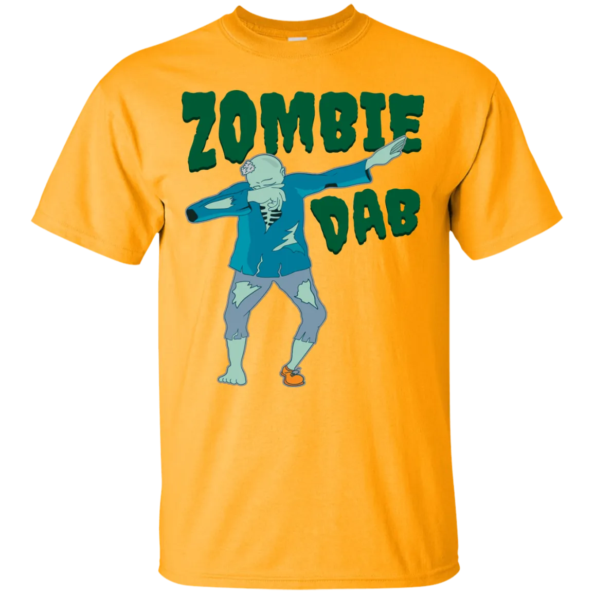 Trendy Zombie Dab T-Shirt Halloween Clothes (Men)