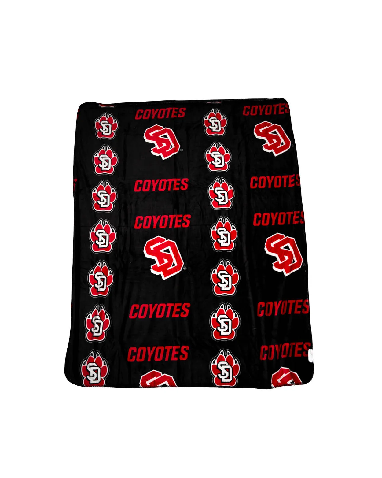 USD Double Sided Cloud Plush Red/Black Throw by Northwest Blankets