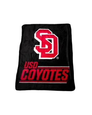 USD Double Sided Cloud Plush Red/Black Throw by Northwest Blankets