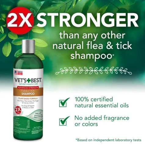 Vet’s Best Advanced Strength Flea   Tick shampoo