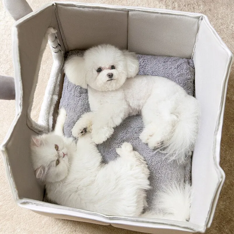 Warm Plush Cat Bed House