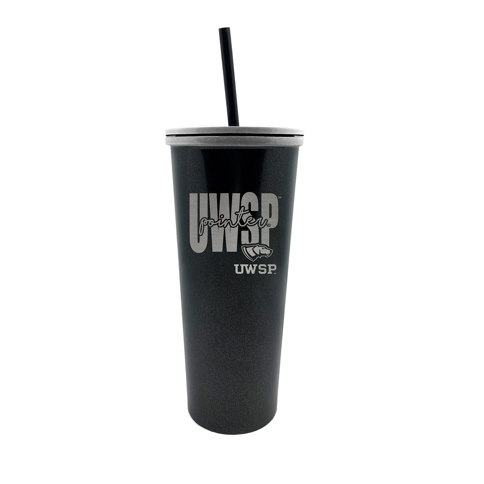 Wisconsin-Stevens Point Pointers 24 oz. Onyx SKINNY Tumbler